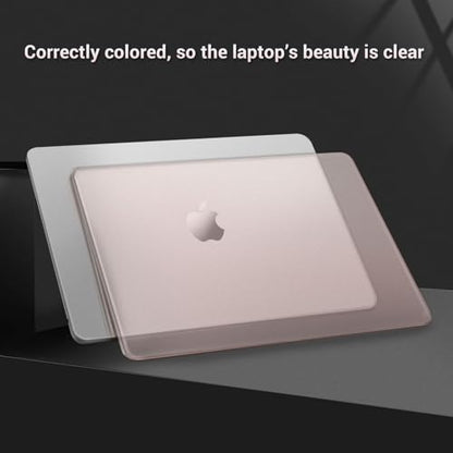 MOSISO Compatible with MacBook Air 15 inch Case M5 M4 M3 M2, Peach Fuzz | Ultra Thin Hard Case,Precision Color & Anti-Fingerprint -Compatible with MacBook Air 15.3 inch A3241 A3114 A2941 2026-2023 - color: Peach Fuzz