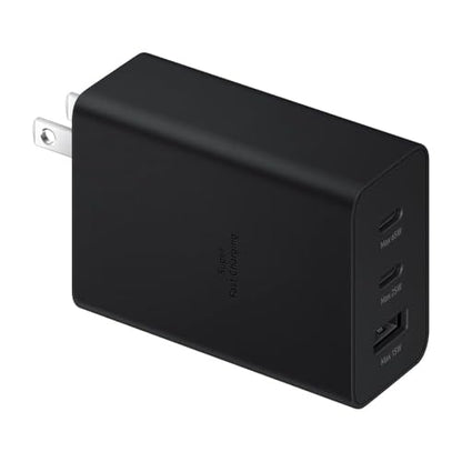Samsung 65W USB C Charger, 3 Ports GaN Fast Wall Charger Block, Max capacity 65W for MacBook Pro/Air, iPhone 17/17 Plus/17 Pro Max/16 Pro, iPad Pro,Samsung Galaxy S26 Ultra/S26/S26+/S25 Ultra/S25/S25+