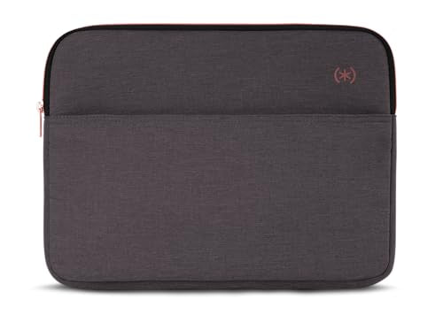 Speck Transfer Pro-Pocket Universal 15-16 Inch Laptop Sleeve with Front Pocket - Durable Protective Case for Laptops and Tablets - Compatible with MacBook Computers - Cloudy Grey/Rose Gold - color: Cloudy Grey/Rose Gold