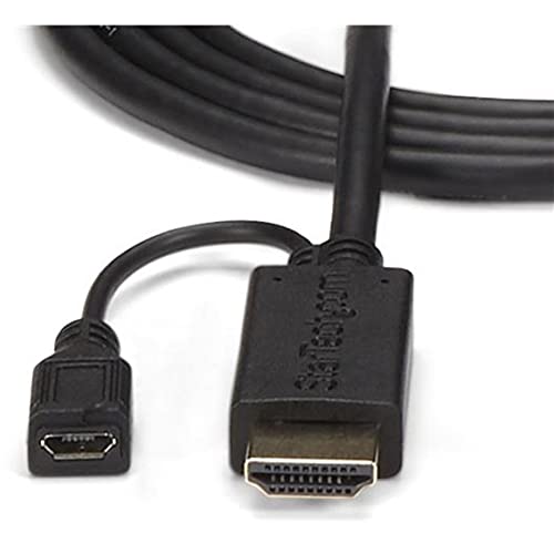 StarTech.com HDMI to VGA Cable – 6ft 2m - 1080p – Active Conversion – HDMI to VGA Adapter Cable for Your VGA Monitor / Display (HD2VGAMM6) | Active HDMI to VGA monitor or display cable, 2m, Digital to analog conversion, Built-in, Reduce clutter - size: HD
