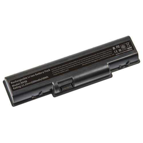 TREE.NB Laptop Battery for Gateway NV52 NV53 NV54, AS09A31 AS09A61 AS09A51 AS09A41 AS09A71 AS09A75 Aspire 5532 5732Z eMachines E725 E525 E627 [6 Cells/5200mAh/58wh] - size: 6 Cell