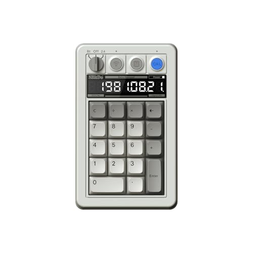 8BitDo Retro 18 Mechanical Numpad, Supports Calculator Mode, Bluetooth/2.4G/Wired Numpad for Windows and Android - M Edition - color: M Edition