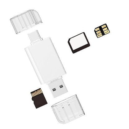 xiwai USB-C Type C/USB 2.0 to NM Nano Memory Card TF Micro SD Card Reader for Huawei Mobile Phone Laptop - style: USB-C to TF+NM