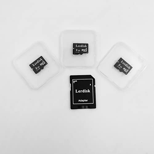 Factory Wholesale Micro SD Card 2GB Pack of 3 in Bulk MicroSD C6 with SD Adapter Produced by Authorized Licencee(2GB) - size: 2GB Class6