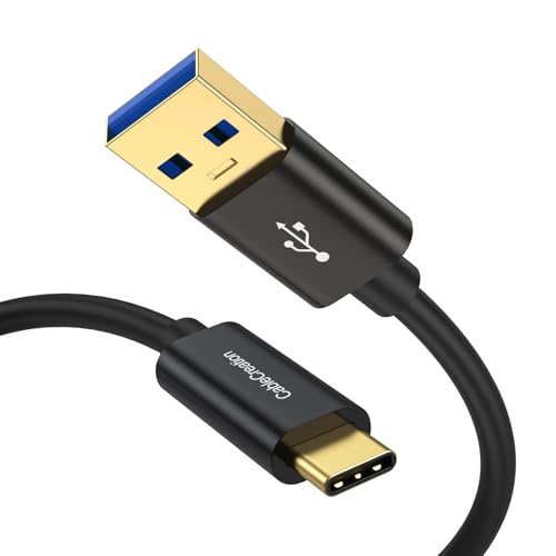 CableCreation USB C to USB A Cable 5FT,Type C to USB 3.1 3.2 Gen2 Data Cord | 10Gbps USB A to C Data Cable, Android Auto Cord 3A for USB-C External SSD MacBook iPad,Galaxy S24/S23+,iPhone 16,1.5m - color: Dark Black, size: 5FT/1.5m