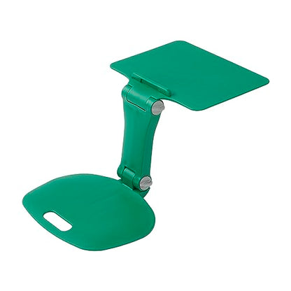 ECR4Kids The Surf Folding Portable Activity Lap Desk, Adjustable, Flexible Seating, Green - color: Green