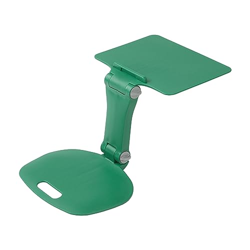 ECR4Kids The Surf Folding Portable Activity Lap Desk, Adjustable, Flexible Seating, Green - color: Green