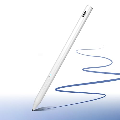 Rechargeable MPP 2.0 Tilt Pen for HP 2-in-1 Touchscreen Laptops,Genuine Digital Stylus Pen for HP Envy X360/Pavilion X360/Spectre X360 with 4096 Pressure Sensitivity and Palm Rejection,White - color: White