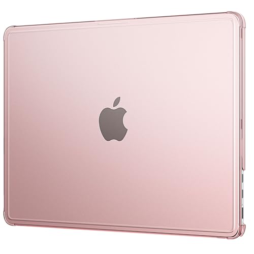 EooCoo Reinforced Anti-Crack Case for MacBook Air 13 inch,M5-M2 2026-2022 | True-to-Device Matte Texture, Anti-Fingerprint, Perfect Fit, Hard Shell Laptop Cover for MacBook Air 13.6 inch - color: Pink