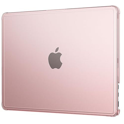 EooCoo Reinforced Anti-Crack Case for MacBook Air 13 inch,M5-M2 2026-2022 | True-to-Device Matte Texture, Anti-Fingerprint, Perfect Fit, Hard Shell Laptop Cover for MacBook Air 13.6 inch - color: Pink