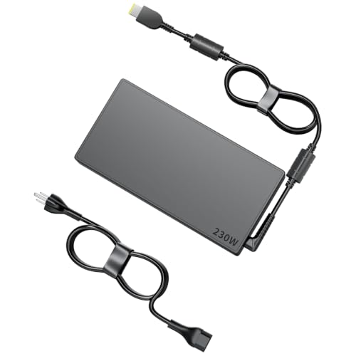 230W Laptop Charger for Lenovo Legion ThinkPad IdeaPad AC Adapter | 20V 11.5A Compatible with Lenovo Legion 5 7 5P Y540 Y545 Y740, ADL230NDC3A ADL230NLC3A, Slim Square Tip Power Supply Cord
