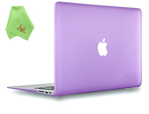 UESWILL Compatible with Smooth Matte Hard Shell Case Cover for MacBook Air 11 inch (Model A1370 / A1465), Purple - color: Purple, size: MacBook Air 11"