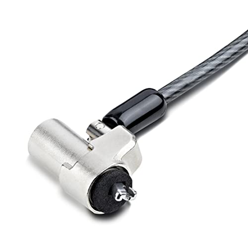 StarTech Laptop Cable Lock, Compatible with Noble Wedge; 6.6ft, TAA (2m) | Security Cable for Dell XPS/Latitude/2-in-1 Notebooks, Anti-Theft Keyed Lock, Steel Cable Lock For Laptop, NBLWK-LAPTOP-LOCK - size: Nobel Wedge, style: Unique Keyed