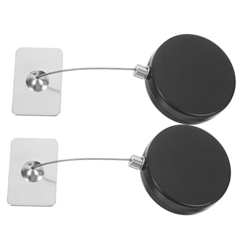 2pcs Retractable Security Cable Lock Automatic Telescopic Lock for Security Cable Padlock Remote Control Steel Wire Rope