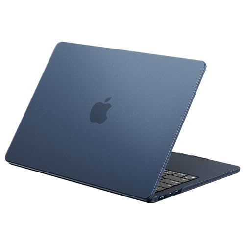 EooCoo Case for MacBook Air 15 inch M5 M4 M3 M2 2026-2023, Midnight Clear | Lightweight, Sturdy, Easy Snap-On, Against Scratches & Everyday Bumps, Model: A3448 A3241 A3114 A2941 - color: Frost Midnight