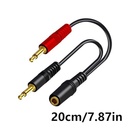 3.5mm Male to Single 3.5mm Female Headphone Microphones Adapter Cable for Laptop and Use Headsets Adapter