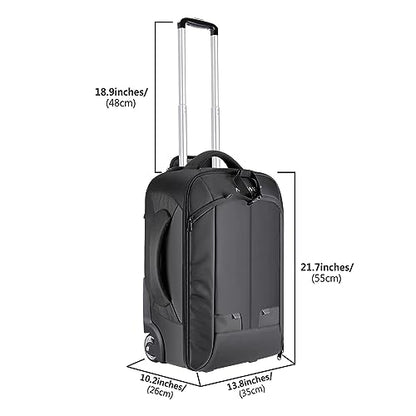 Neewer Convertible Rolling Camera Backpack for SLR/DSLR Cameras and Accessories (NW3300) –Black - style: Nw3300-g