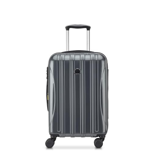 DELSEY PARIS Helium Aero Hardside Expandable Luggage with Spinner Wheels, Titanium, Carry-On Plus 21 Inch - color: Titanium, size: Carry-On Plus 21 Inch
