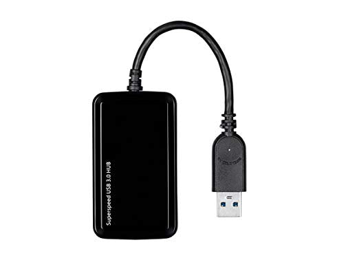 Monoprice Mini 4-Port USB 3.0 Travel Hub - Up to 5.0Gbps, Plug-and-Play, Black - style: 4x1