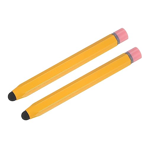 MECCANIXITY 2pcs Stylus Pens for Touch Screens Hexagon Crayon Stylus Pen Universal Capacitive Stylus for All Touch Screen Devices, 3.8" Yellow - color: Yellow, size: 3.8"