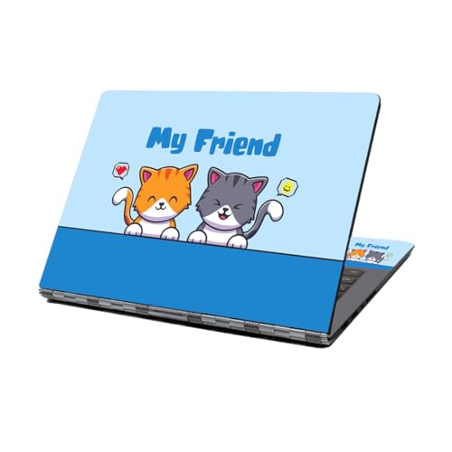 Laptop Skin Sticker Decal,12" 13" 13.3" 14" 15" 15.4" 15.6 inch Personalized Laptop Vinyl Skin Sticker Cover Art Decal Universal Protector Notebook PC Cover Case (My Friend) - color: My Friend