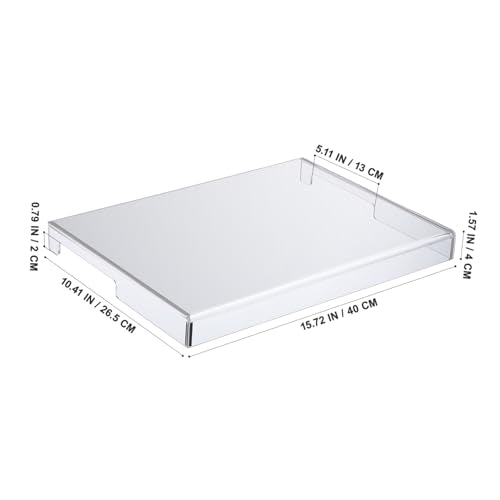 DOITOOL Clear Acrylic Keyboard Cover Protector Anti-Cat, 15.6 in Laptop Keyboard Dust Cover Computer Transparent Mechanical Laptop Protector Case, 15.7x10.4x1.6in - size: 40.00X26.50X4.00CM
