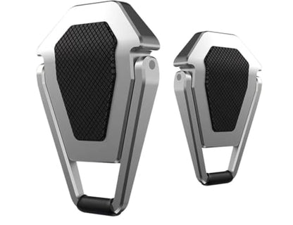 Laptop Riser Foldable Laptop Stand Portable Invisible Laptop Cooling Pad Laptop feet Suitable for 12-20 Inches Laptop Ergonomic Zinc Alloy Laptop Mini Stand Leg (Silver-2pcs) - style: Silver-2