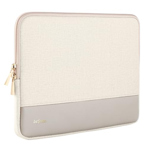 Laptop Sleeve for 16-inch MacBook Pro M5 Pro/Max (2026), M4/M3/M2 | Water-resistant Laptop Case Cover for 15-inch MacBook Air M5/A3448 (2026), M4/A3241, M3, 15-inch MacBook Pro A1990 A1707 - color: Cream White, size: 15-16 inch