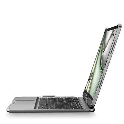 Wireless Keyboard Case for iPad Pro 11 inch M5 2025 & M4 2024 Space Gray | Pekarejue 360 Rotatable, Pencil Holder, Multi-Touch Trackpad, Backlit Keys, Swivel Cover A3357A3358 A3359 A2836 A2837 A3006 - color: Space Gray, size: iPad Pro 11 (M4/M5)