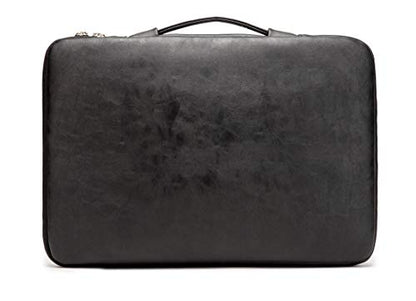 Kinmac 360° Heavy Duty Protective Laptop Sleeve Case Bag Cover with Handle for MacBook Air 13 inch,iPad Pro 13 inch and 13.3 inch HP,Dell,Lenovo,Asus,Acer Laptop (Black PU) - color: Black PU, size: 12 inch-13.3 inch