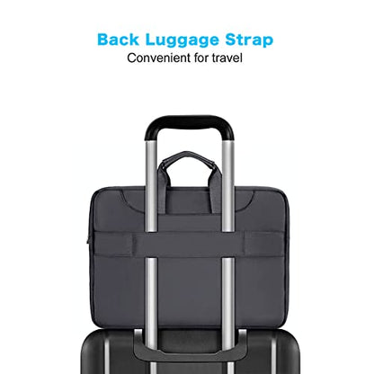 MOSISO 360 Protective Laptop Bag 13.3 inch, 13-14 inch Computer Bag | Compatible with MacBook Air 13 inch/Pro 13 /Pro 14, HP,Dell,Notebook, Laptop Carrying Case with Strap&Handle, Slate Gray - color: Slate Gray, size: 13.3 inch