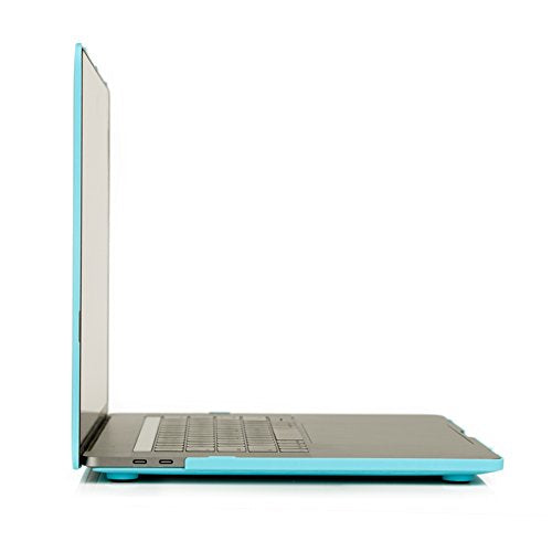 RUBAN Case for MacBook Pro 15 inch 2019 2018 2017 2016 Release A1990/A1707 with Touch Bar, Plastic Hard Shell Cover, Turquoise - color: Turquoise