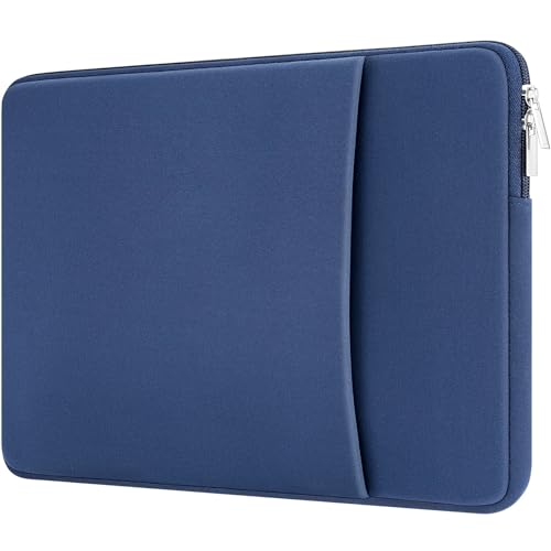11-11.6 Inch Laptop Sleeve Shockproof Case Padded Computer Protective Cover with Pocket Compatible with 11.6" MacBook Acer ASUS HP Stream Dell Samsung Chromebook Notebook, Navy Blue - color: Navy Blue, size: 11"-11.6"