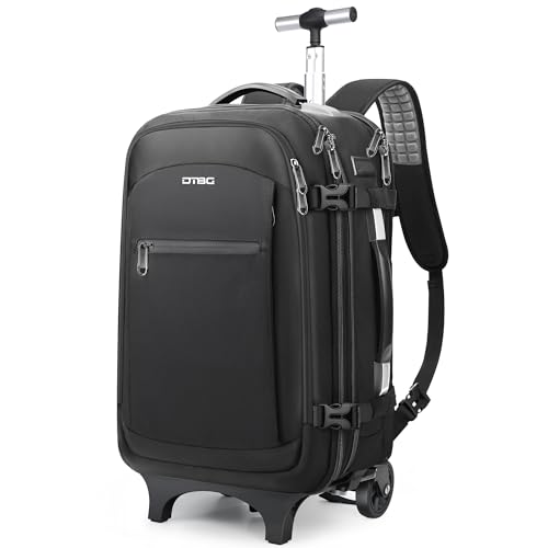 Wheeled Messenger Bags Especially Adapted for Holding Laptops Rolling Laptop Briefcase for 17.3 Inch Laptop - Waterproof Wheeled Computer Bag with RFID Blocking Pocket