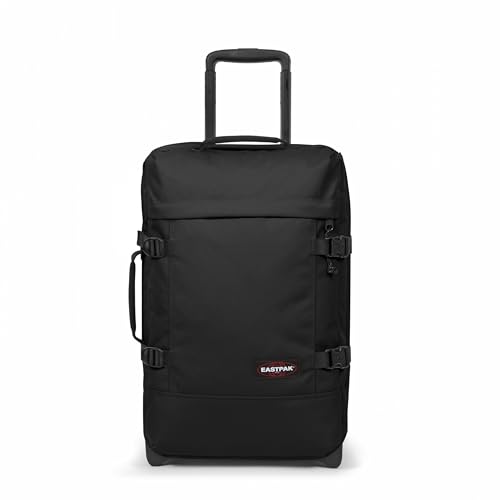Eastpak Tranverz S – 42L Large Wheeled Luggage with Dual Compartments, TSA Lock, Compression Straps & Smooth-Wheeling System, Black - color: Black, size: 42 Liter Carry On