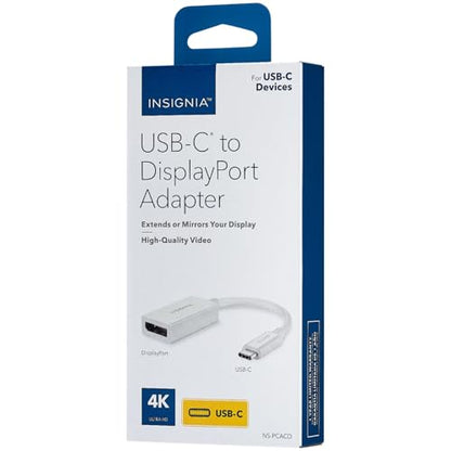 Insignia Multi Port USB Ethernet HDMI Hub Adapter Series, Data Transfer & Charging for MacBook, Chromebook, Laptop, PC, and More (USB-C to Display Port) - style: USB-C to Displayport Adapter