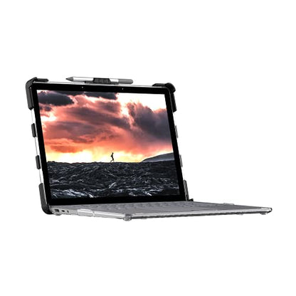 URBAN ARMOR GEAR UAG Designed for Microsoft Surface Laptop 5/4/3 Case 13.5" Plasma - Translucent Rugged Military Drop Tested Feather-Light Slim Laptop Protective Cover, Ice