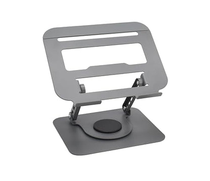 Laptop Stand Ergonomic Design, Adjustable Angel and Height, Foldable fits for laptops, notebooks up to 17.3 Inch (Grey) - color: Grey