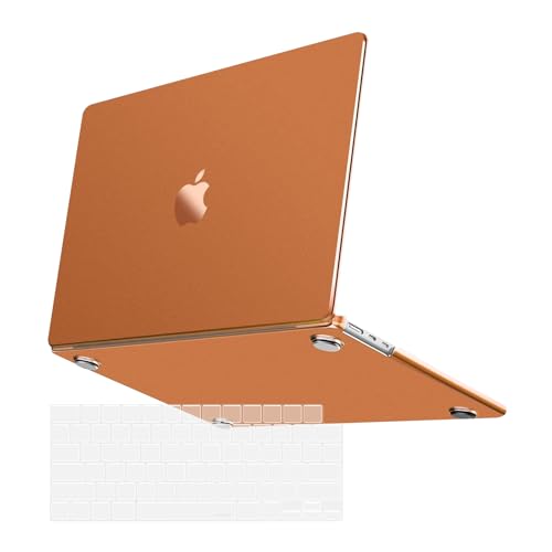 MOSISO Compatible with MacBook Air 13 inch Case M5 M4 M3 M2 2026-2022 | 2 in 1 Kit Anti-Fingerprints Shell for Mac Air 13.6, Ultra Seamlessly Closes Cover, A3449 A3240 A3113 A2681, Cosmic Orange - color: Cosmic Orange