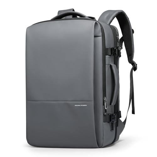 MARK RYDEN Business Backpack for Men, 45L Waterproof Laptop Backpack | 17.3 Inch Professional Work Backpack with USB Charging Port, Expandable Travel Backpack for Office, College & Daily Commuting - color: Elite Gray, size: Expandable – 30L to 45L
