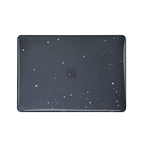 RUBAN Compatible with MacBook Pro 13 inch Case 2023, 2022, 2021-2016 M2 M1 A2338 A2289 A2159 A2251 A1989 A1708 A1706 with/Without Touch Bar, Snap On Hard Shell Case Cover (Glitter Black) - color: Glitter Black
