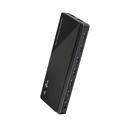 TP-Link Powered USB Hub 3.0 with 7 USB 3.0 Data Ports and 2 Smart Charging USB Ports. Compatible with Windows, Mac, Chrome & Linux OS, with Power On/Off Button, 12V/4A Power Adapter(UH720)