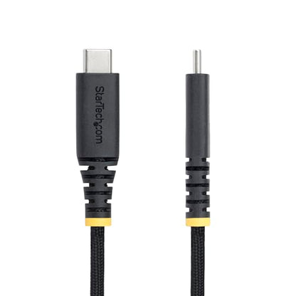 StarTech 6ft/2m USB-C to USB-C Screw Locking Cable (S2CEPR2M-USBSL-CABLE) | USB-IF Certified, 240W 5A PD 3.1 EPR, Side screw locking, USB 2.0 480Mbps, Ultra-Flexible, 2.0 Laptop, M2 screw lock, Black - size: 6 ft