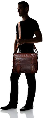 Frye Logan Messenger Dark Brown Antique Pull Up One Size - color: Dark Brown Antique Pull Up