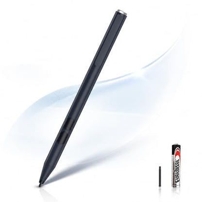 Stylus Pen for Surface Pro, 1024 Pressure, 300 Day Battery Palm Rejection | Works with Surface Pro 11/10/X/9/8/7, Laptop, Book, Go, Studio & Kobo, for Student Note-Taking & Artist Business Drawing - color: Black