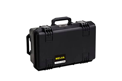 MEIJIA Premium Waterproof Rolling Hard Camera Case,Hard Protective Case with customizable fit foam and wheels,Full Protection with Light&Convenient Design,Elegant Black (21.7"x14.1"x8.8") - size: 21.7"x14.1"x8.8"