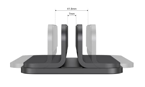 Aluminum Laptop Vertical Stand Organizer, Sturdy Laptop Computer Holder Desktop Stand Compatible with new Retina Apple MacBook Pro/Air/Neo, Mac mini & iPad Pro - Black - color: Black