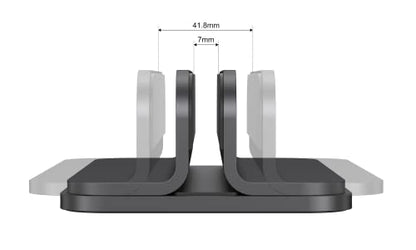 Aluminum Laptop Vertical Stand Organizer, Sturdy Laptop Computer Holder Desktop Stand Compatible with new Retina Apple MacBook Pro/Air/Neo, Mac mini & iPad Pro - Black - color: Black