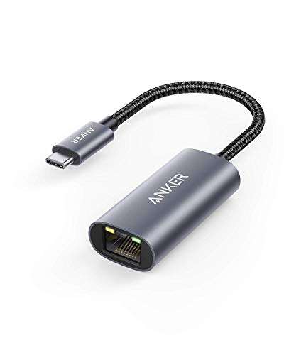 Anker USB C to Ethernet Adapter, Portable USB C Type-C 1-Gigabit Network Hub, 10/100/1000 Mbps,Network Adapter for MacBook Pro, iPad Pro 2019/2018, ChromeBook, XPS, Galaxy S9/S8, and More - size: USB C to Ethernet Adapter