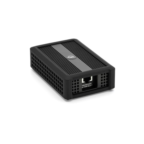 OWC Thunderbolt 4 10G Ethernet Adapter | Thunderbolt 4 (40Gb/s) - Over 900MB/s - 10GBase-T (RJ45) - 10G/5G/2.5G/1G/100Mbps Auto Negotiation - Mac/Windows/Linux